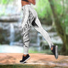 Paua Shell Maori Silver Fern tank top & leggings outfit for women