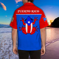 Puerto Rico Caribbean Coqui Customize Name Hawaii Shirts HHT1407201-TQH-Apparel-TQH-Hawaiian shirt-S-Vibe Cosy™