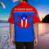 Puerto Rico Caribbean Coqui Customize Name Hawaii Shirts HHT1407201-TQH-Apparel-TQH-Hawaiian shirt-S-Vibe Cosy™