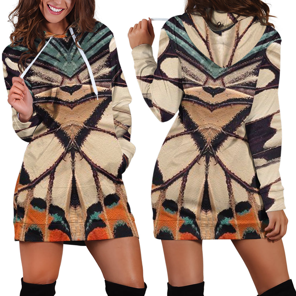 3D All Over Butterflies Hoodie Dress Leggings Blanket NNK-Apparel-NNK-Hoodie Dress-S-Vibe Cosy™