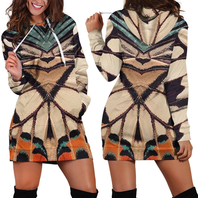 3D All Over Butterflies Hoodie Dress Leggings Blanket NNK-Apparel-NNK-Hoodie Dress-S-Vibe Cosy™