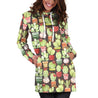 All Over Printing Cactus Pots Hoodie Dress-Apparel-HbArts-Hoodie Dress-S-Vibe Cosy™