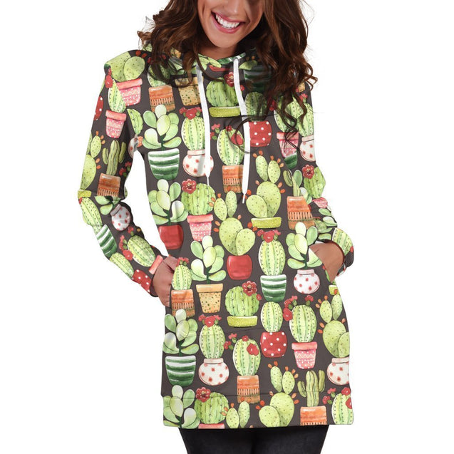 3D All Over Printing Cactus Pots Legging-Apparel-NTH-Hoodie Dress-S-Vibe Cosy™