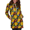 All Over Printing Beautiful Flower Chrysanthemum tree Hoodie Dress-Apparel-Phaethon-Hoodie Dress-S-Vibe Cosy™