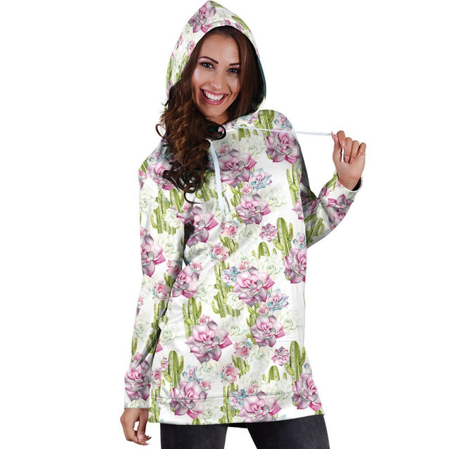 3D All Over Printing Cactus Have violet Flower Legging-Apparel-NTH-Hoodie Dress-S-Vibe Cosy™