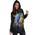3D All Over Macaw Parrot Hoodie Dress-Apparel-PHL-Hoodie Dress-S-Vibe Cosy™