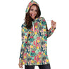 All Over Printing Many Cactus Hoodie Dress-Apparel-Phaethon-Hoodie Dress-S-Vibe Cosy™