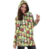 All Over Printing Cactus Pots Hoodie Dress-Apparel-HbArts-Hoodie Dress-S-Vibe Cosy™