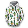 All Over Printed Cacti Shirts-Apparel-HbArts-Zip-Hoodie-S-Vibe Cosy™