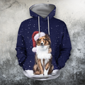 3D All Over Print Dog Christmas 1-Apparel-HbArts-Hoodie-S-Vibe Cosy™