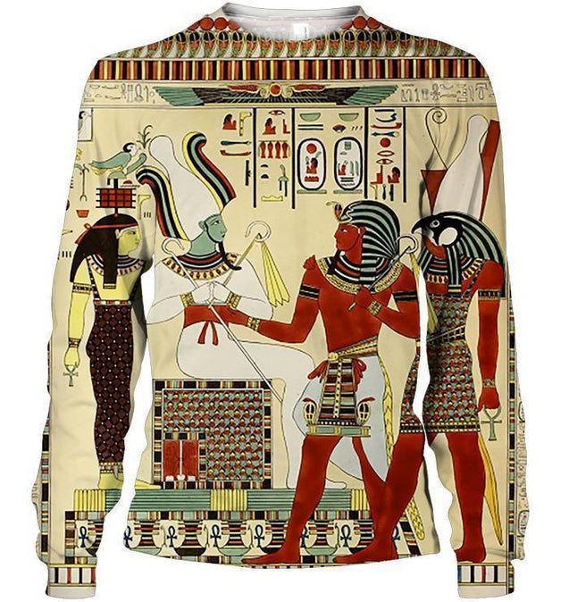 All Over Printed Ancient Egypt Shirts-Apparel-HbArts-Sweatshirt-S-Vibe Cosy™
