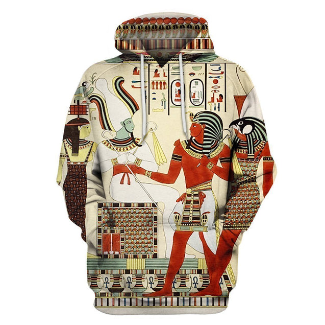 All Over Printed Ancient Egypt Shirts-Apparel-HbArts-Hoodies-S-Vibe Cosy™