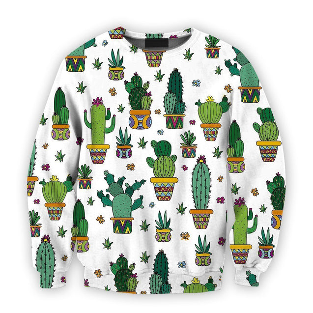 All Over Printed Cacti Shirts-Apparel-HbArts-Sweatshirt-S-Vibe Cosy™