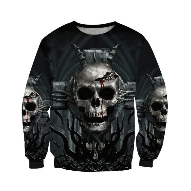 Premium Skull Cross All Over Printed Shirts For Men And Women MEI