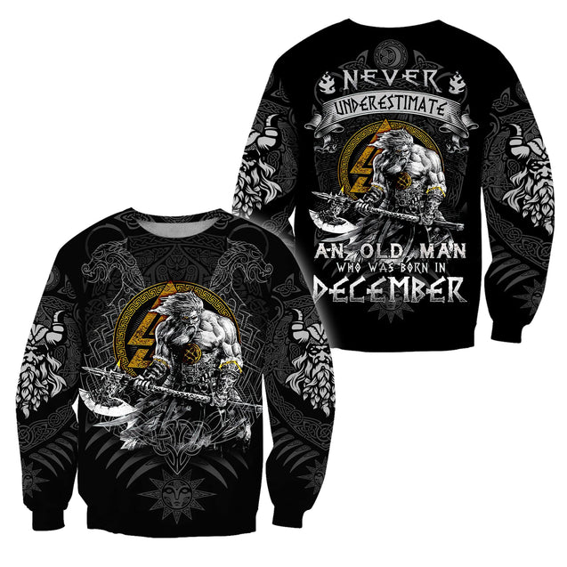 December Man Viking 3D All Over Printed Shirts For Men and Women AM102032S12