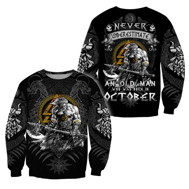 October Man Viking 3D All Over Printed Shirts  AM102032S10