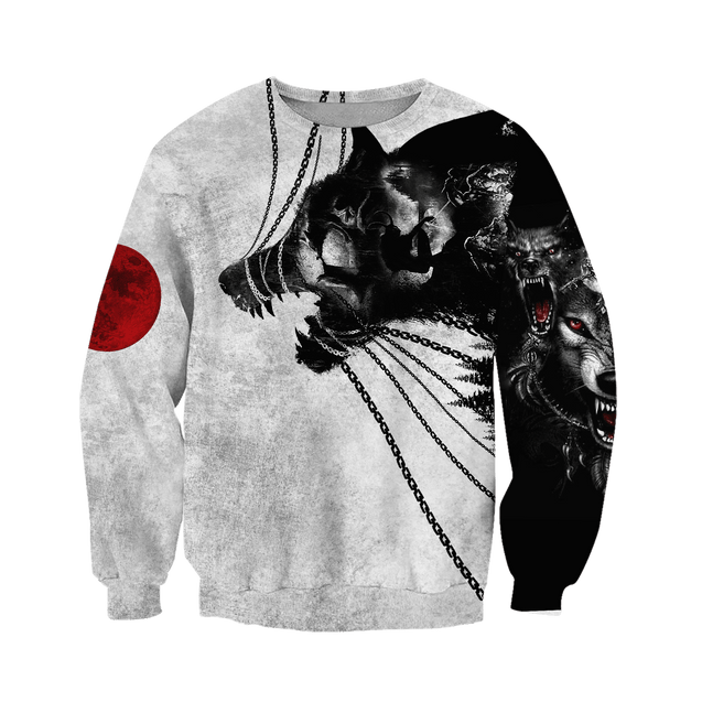 Wolf Fenrir Tattoo 3D All Over Printed Unisex Shirts