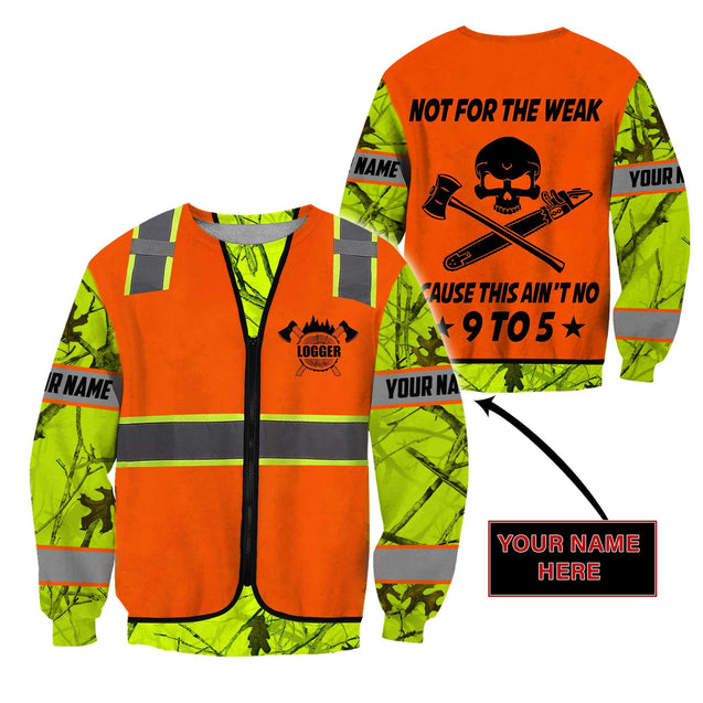 3D Chainsaw Logger Custom Name Unisex Shirts AM102055