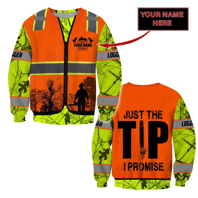 3D Chainsaw Logger Custom Name Unisex Shirts AM112032