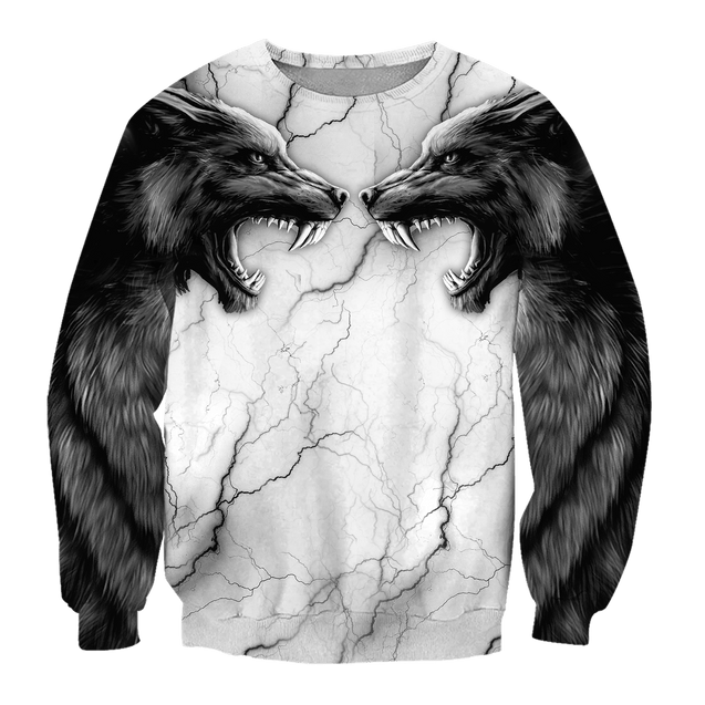 Tattoo wolf 3D hoodie shirt for men and women AM102014