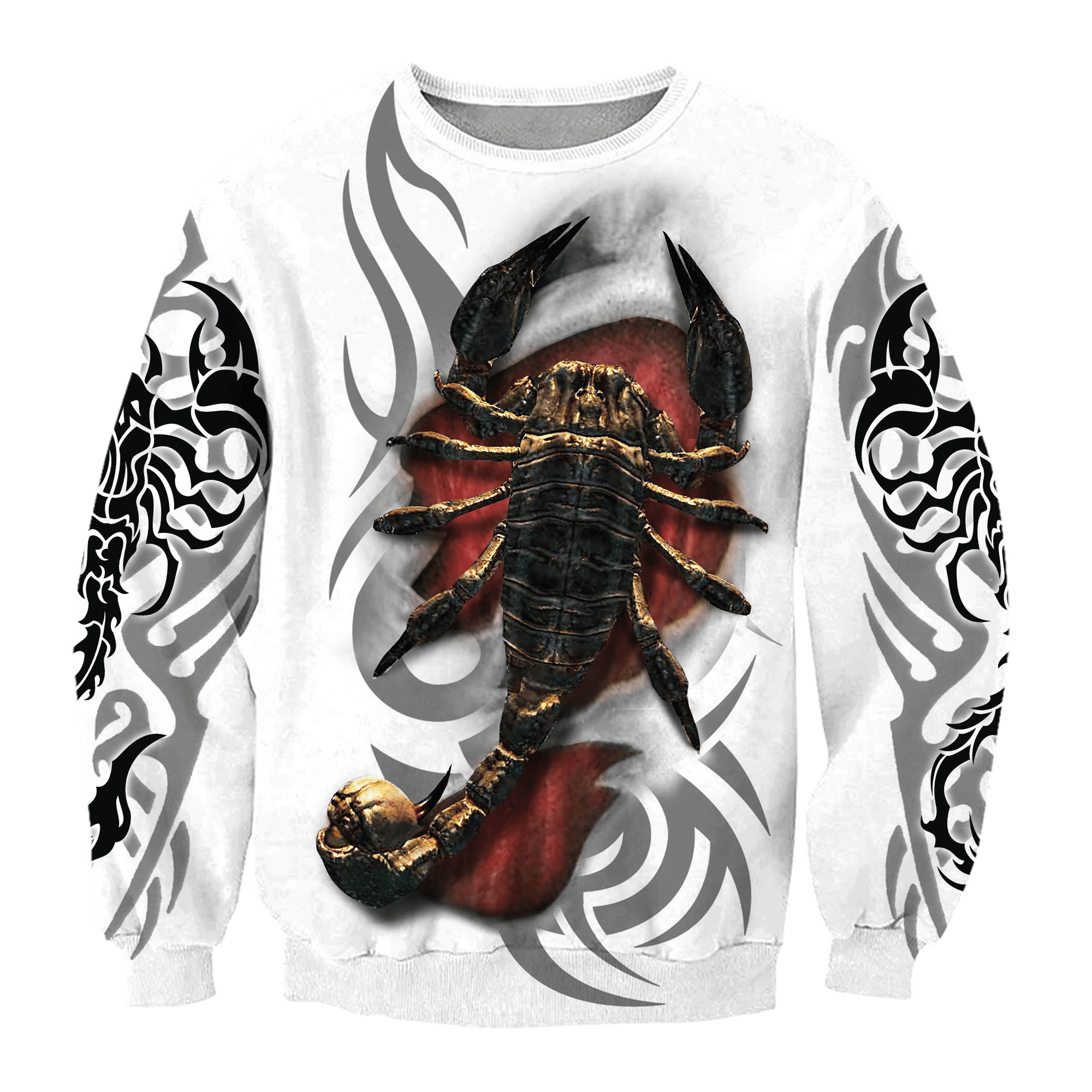 Scorpio Tribal Tattoo 3D All Over Printed Shirt for Men and Women
