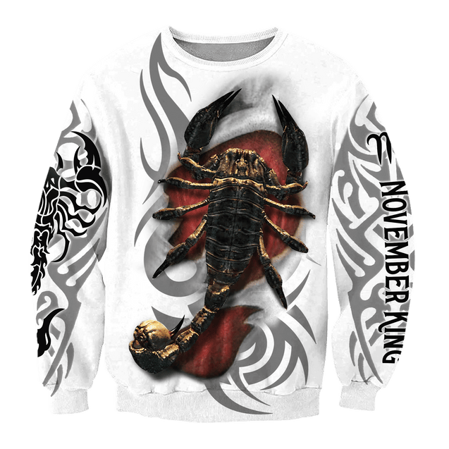 November King Tribal Tattoo 3D All Over Printed Shirts For Men and Women