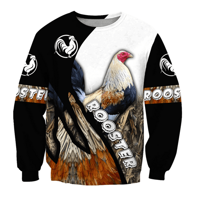 Love Rooster All 3D Over Printed Unisex Hoodie ML