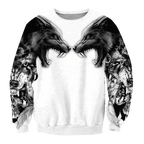 Tattoo wolf 3D hoodie shirt for men and women AM102014S