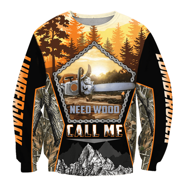 All Over Printed Lumberjack Hoodie AM092042-MEI