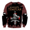 Knight templar 3D all over printed shirt and short for men and women