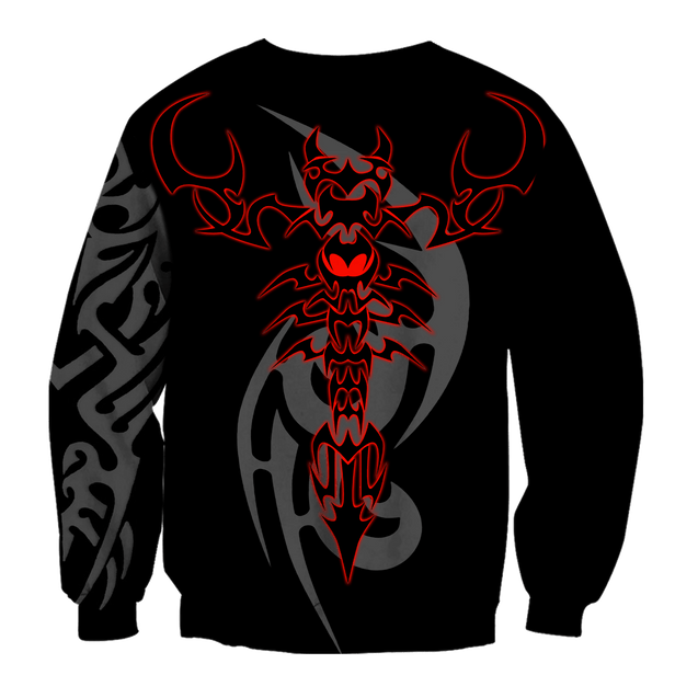 Scorpio Tattoo 3D All Over Printed Shirt for Men and Women