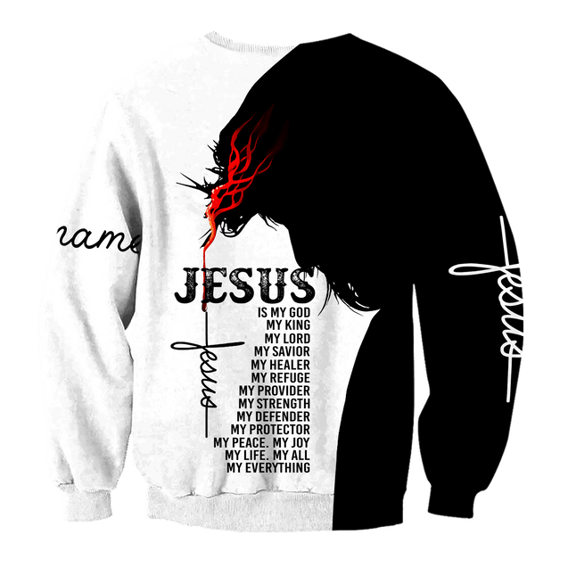 Premium Christian Jesus Catholic Customize Name 3D Printed Unisex Shirts