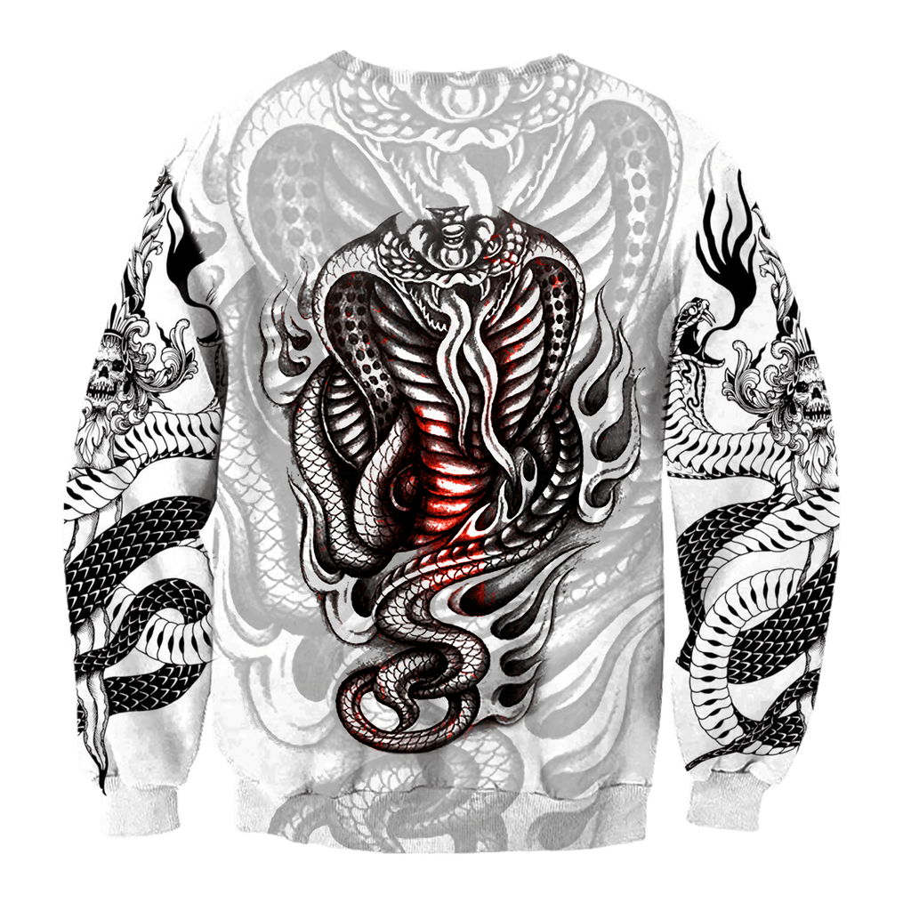 King Cobra Tattoo 3D All Over Printed Shirt for Men and Women
