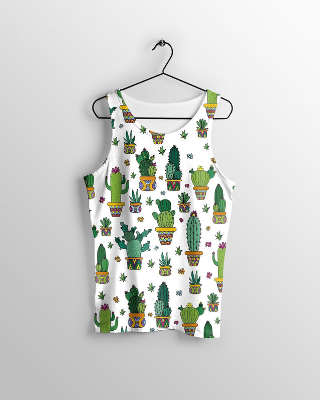 All Over Printed Cacti Shirts-Apparel-HbArts-Tank top-S-Vibe Cosy™