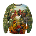 Rooster 3D All Over Printed Shirts for Men and Women AM030105-Apparel-TT-Sweatshirts-S-Vibe Cosy™