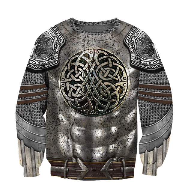 Irish Armor Warrior Knight Chainmail 3D All Over Printed Shirts For Men and Women AM250205-Apparel-TT-Sweatshirts-S-Vibe Cosy™