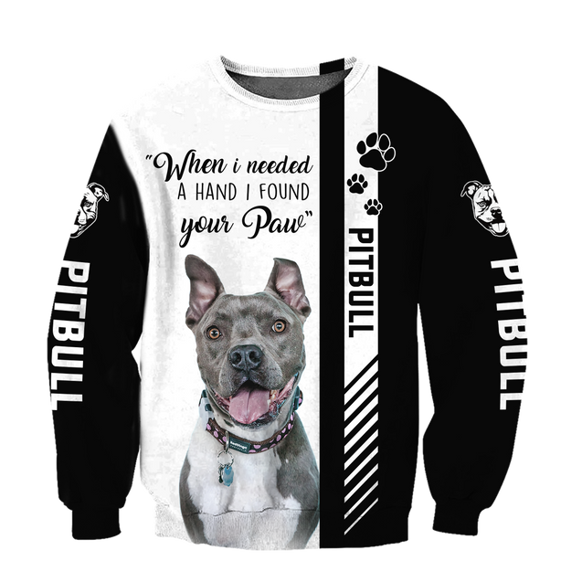 Pitbull 3D All Over Printed Shirts for Men and Women AM090105-Apparel-TT-Sweatshirts-S-Vibe Cosy™