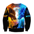 Wolf 3D All Over Printed Shirts For Men and Women AM260401-Apparel-TT-Sweatshirts-S-Vibe Cosy™