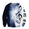 Music Notes Lady Loose 3D All Over Printes-Apparel-HP Arts-Sweatshirt-S-Vibe Cosy™