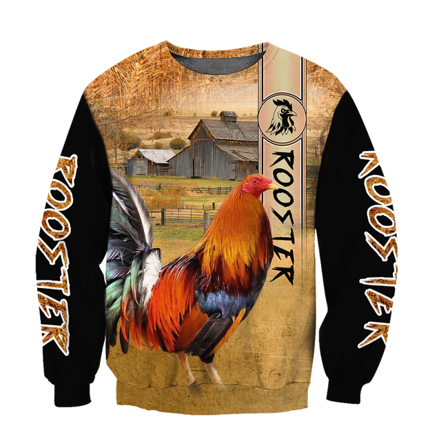 Rooster 3D All Over Printed Shirts for Men and Women AM251201-Apparel-TT-Sweatshirts-S-Vibe Cosy™