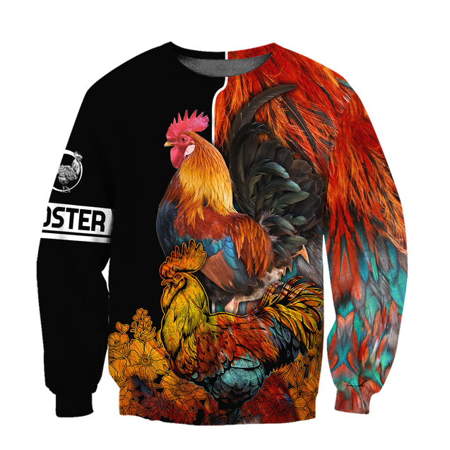 Rooster 3D All Over Printed Shirts for Men and Women AM030104-Apparel-TT-Sweatshirts-S-Vibe Cosy™