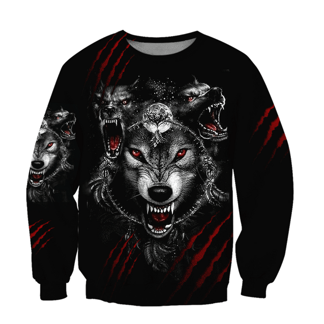 Wolf 3D All Over Printed Hoodie For Men and Women AM082071S1