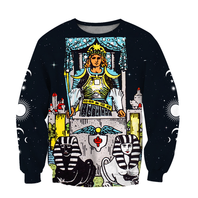 Tarot Cards The Chariot 3D All Over Printed Shirts For Men and Women AM150601-Apparel-TT-Sweatshirts-S-Vibe Cosy™