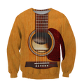 Wooden Guitar 3D All Over Printes-Apparel-HP Arts-Sweatshirt-S-Vibe Cosy™