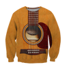 Wooden Guitar 3D All Over Printes-Apparel-HP Arts-Sweatshirt-S-Vibe Cosy™