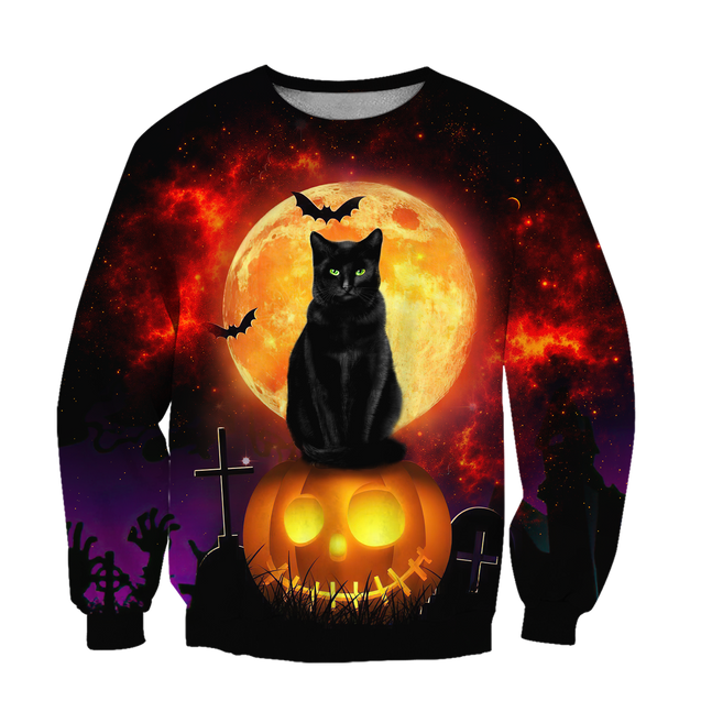 Halloween Black Cat 3D For Men And Woman AM072084-LAM