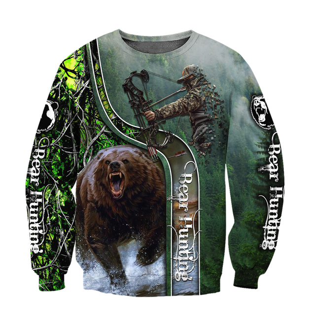 Bear hunting or Bow hunting camo 3D all over printed shirts for men and women AM111201 PL-Apparel-PL8386-sweatshirt-S-Vibe Cosy™