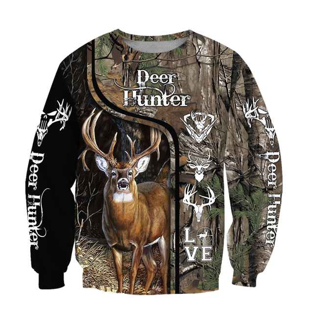 3D All Over Printed Deer Hunting Hoodie AM082015