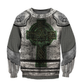 Irish Armor Knight Warrior Chainmail 3D All Over Printed Shirts For Men and Women AM280201-Apparel-TT-Sweatshirts-S-Vibe Cosy™
