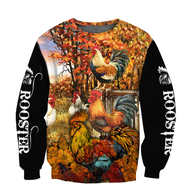 Rooster 3D All Over Printed Shirts for Men and Women AM030106-Apparel-TT-Sweatshirts-S-Vibe Cosy™